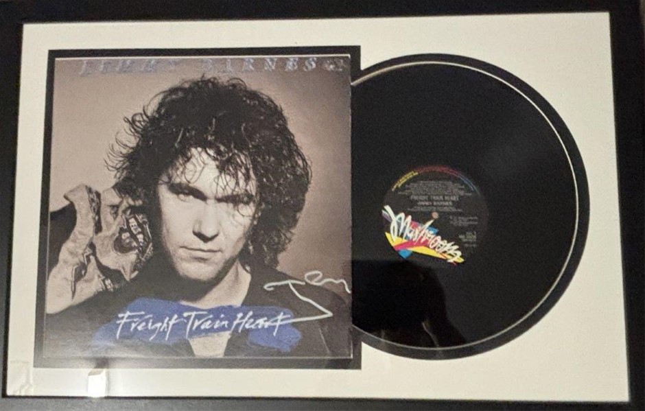 JIMMY BARNES SIGNED/FRAMED ALBUM