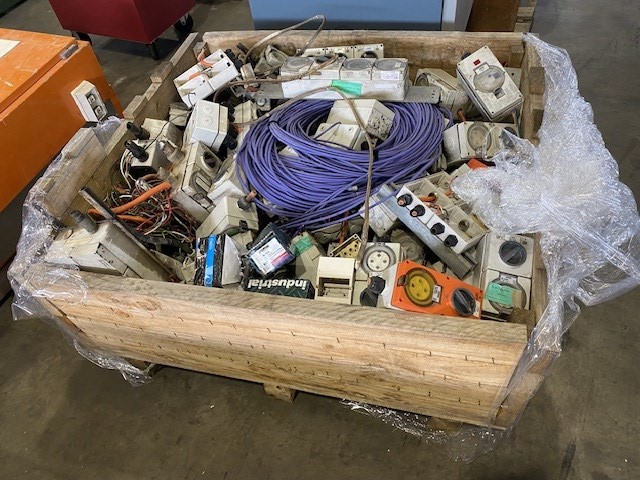 <p>Qty of 3 Phase Switches, Other Electrical Components and Trays </p>