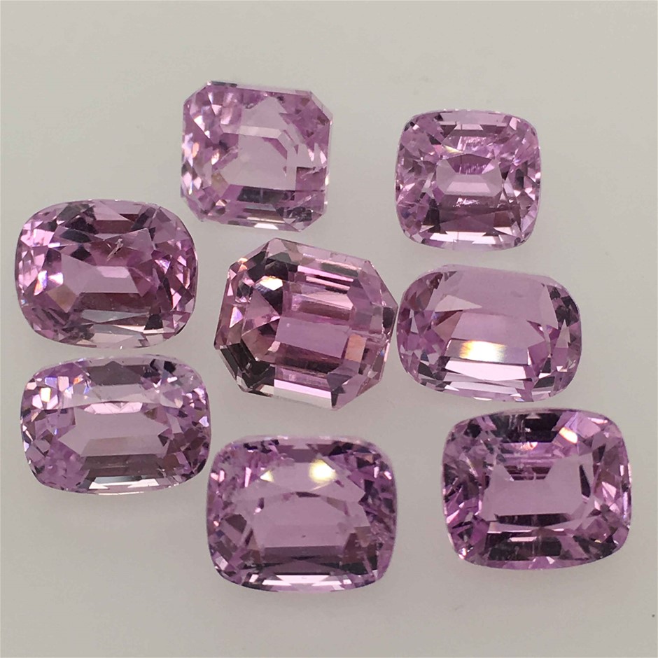 Eight Stones Kunzite Cushion - E/C 44.38ct