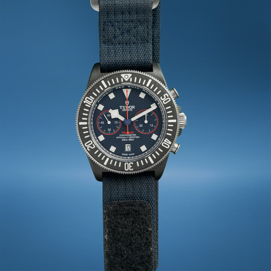 TUDOR PELAGOS FXD CHRONO ALINGHI RED BULL TITANIUM M25807KN-0001 BXP & COA