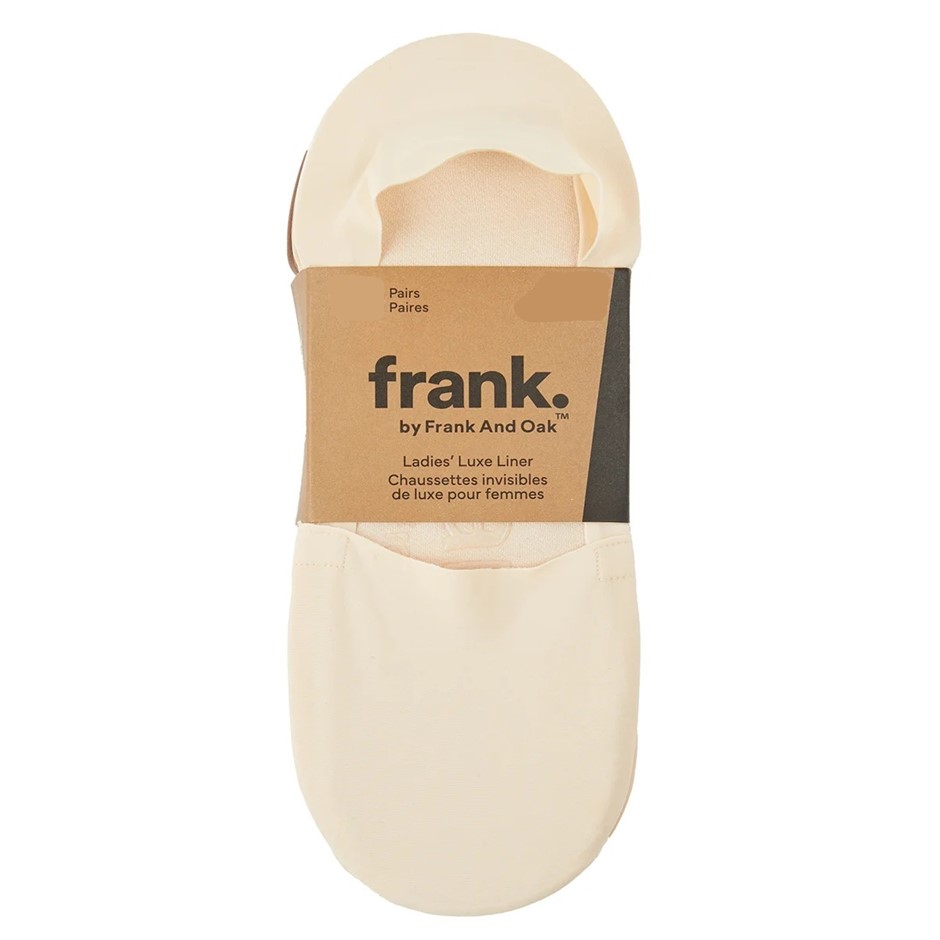 10 Pairs x FRANK&OAK Women's Luxe Liner Socks, Size 4.5-8.5, Multi Beige.