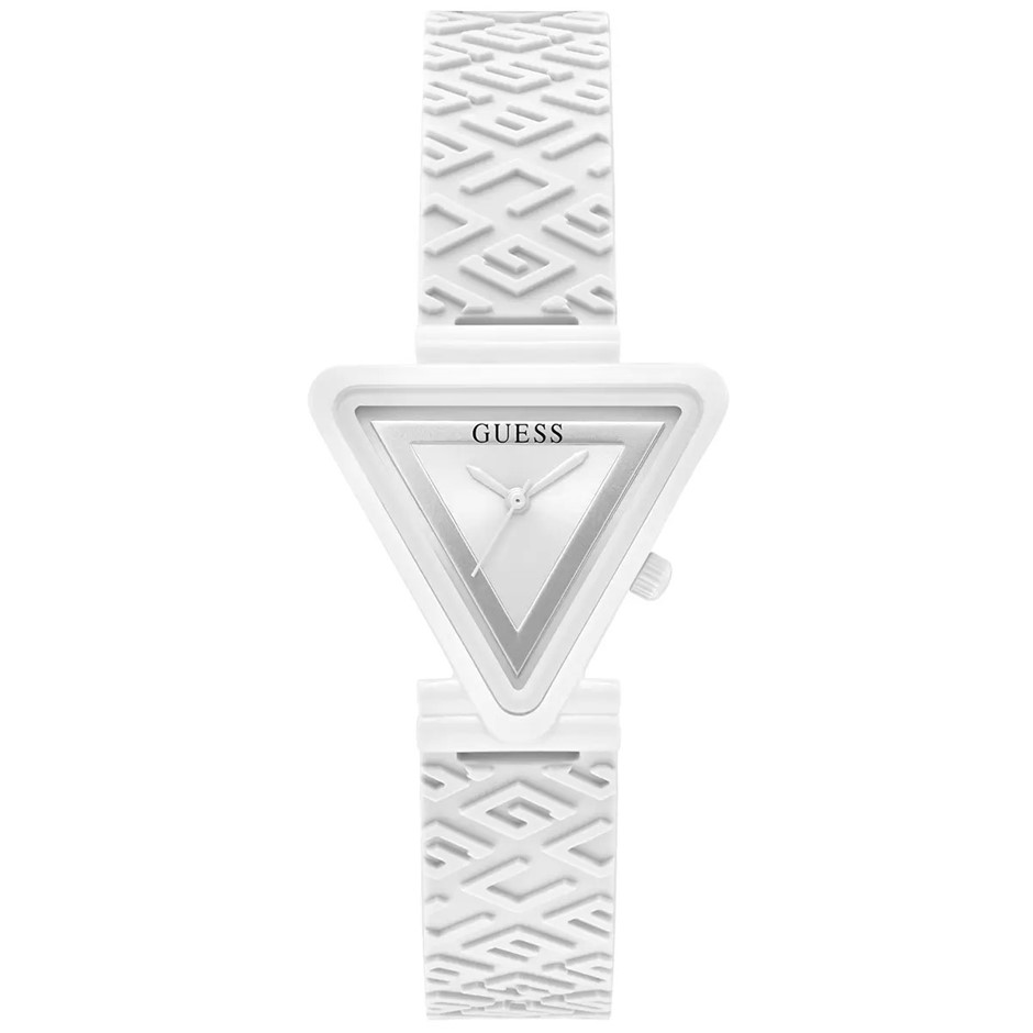 GUESS White Fame Logo SIlicone Women's Watch GW0543L1. NB: needs replacemen