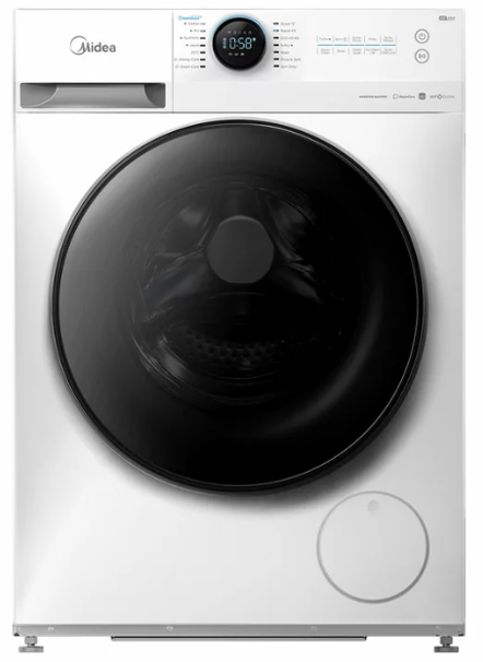 Midea 9kg Front Load Washing Machine White MF200W90WB/W. NB: used.