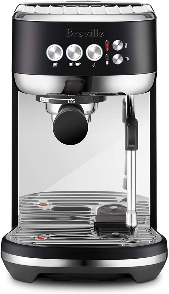 BREVILLE Bambino Plus Espresso Machine, Colour: Black. NB: Well Used, Missi
