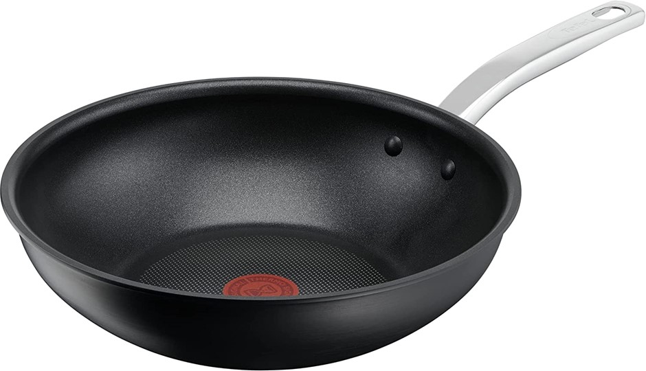 TEFAL Gourmet Hard Anodised Non-Stick Wok, 28cm. NB: Minor Use, Not in Orig