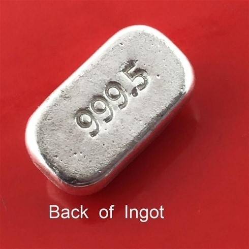 Silver 999.5 Fine Grade 5 Grams Ingot Bar