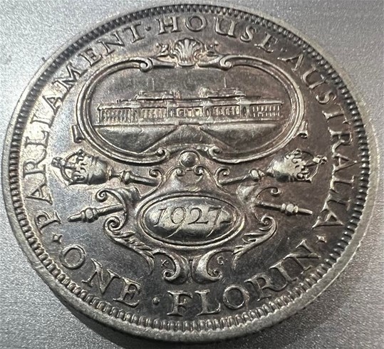 1927 Australia KGV Silver Florin