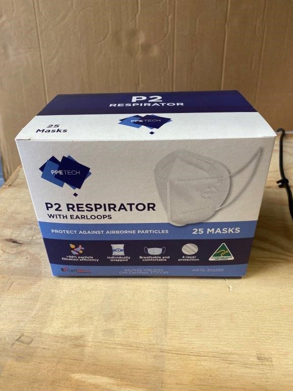 P2 Respirator Masks 25pc