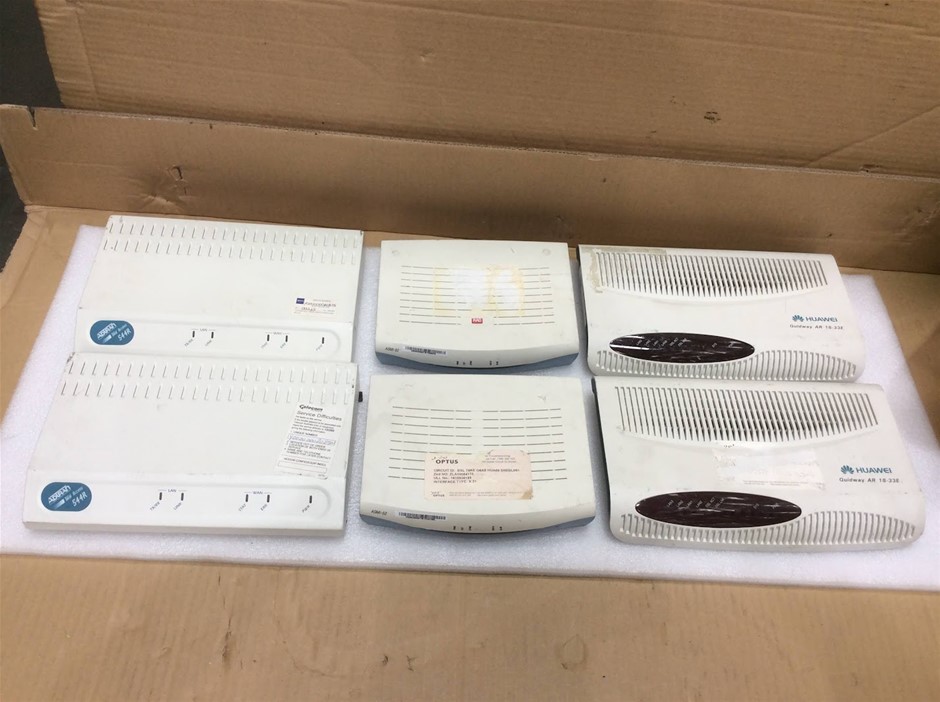 ASMI ASMI-52 + HUAWEI Quidway AR 18-33E + ADLRAN 544R Modems (Lot of 6)