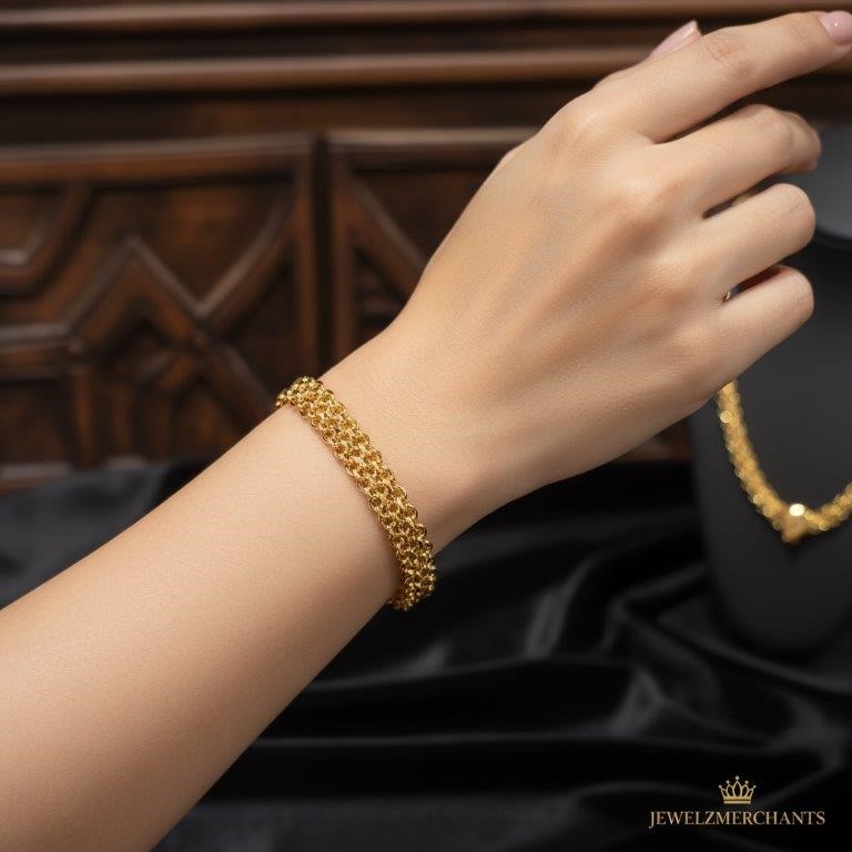 22K/Italy Gold Filled Bracelet -(Stamped 22K/Italy)-Warranty Quality-