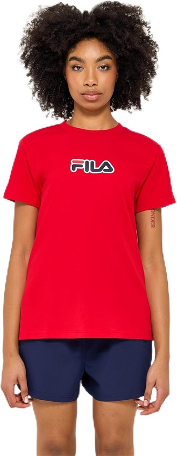 FILA Women's Rebecca Tee, Medium, Red 600, AST22631. RRP: $40. Buyers Note