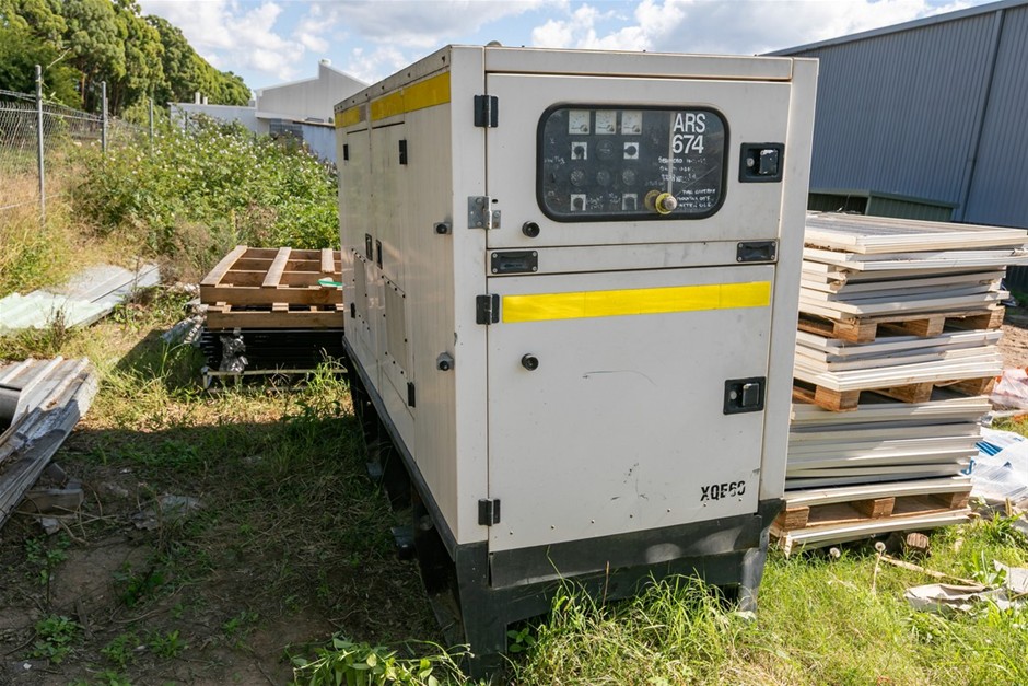 2009 Olympian XQE60-2 60 kVA Portable Generator Skid Mount