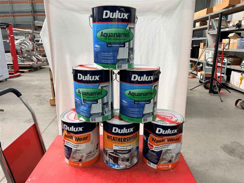 Assorted 10Lt Tins of Paint x 6