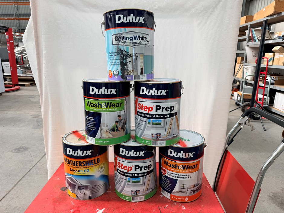 Assorted 10Lt Tins of Paint  x 6