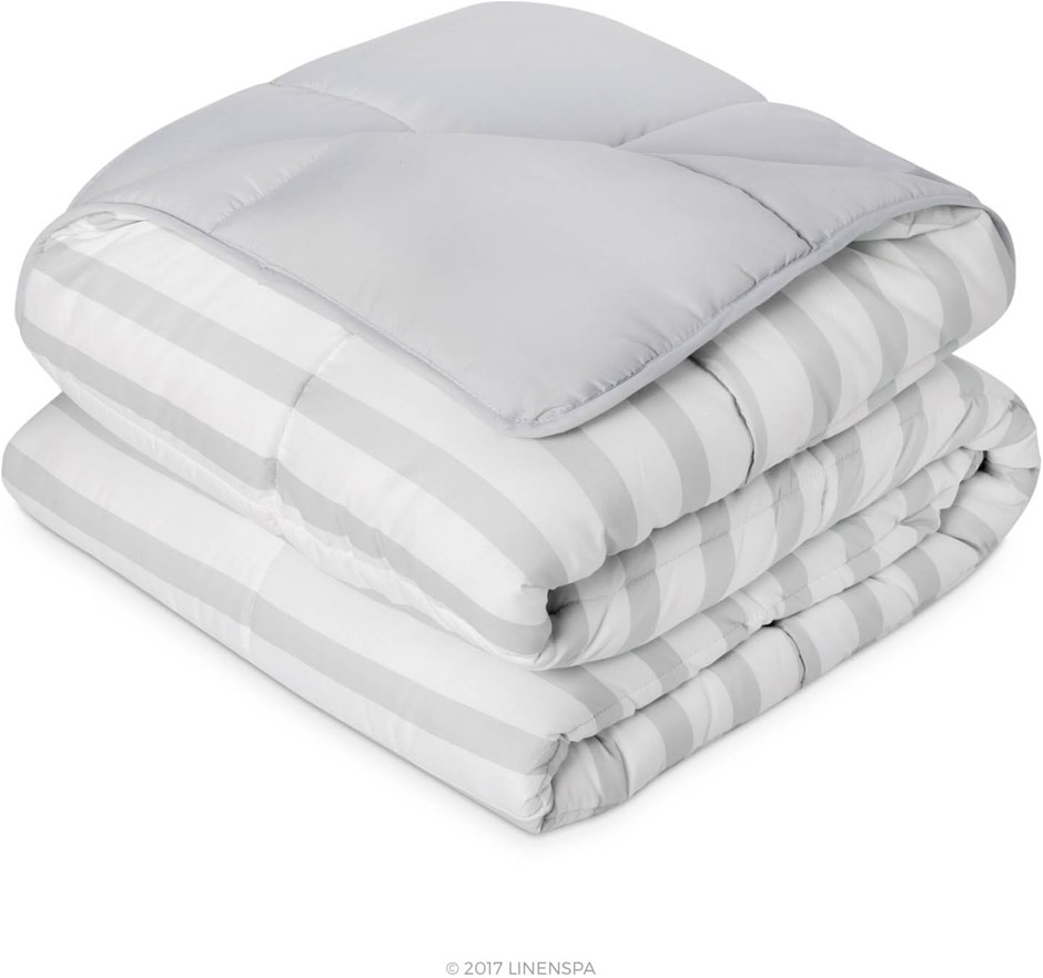 LINENSPA Reversible Down Alternative Comforter/ Duvet Insert, All-Season, B