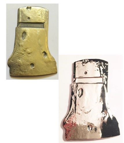 2016 "Ned Kelly" Helmet Ingot, 999 24k Antique Gold  & Silver Plated, Outl