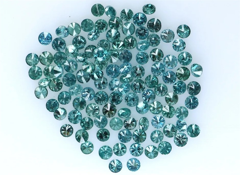 1.25 carat blue diamond round various