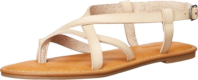 AMAZON ESSENTIALS Women's Casual Strappy Sandals, Size AU/US 14, Taupe. Bu