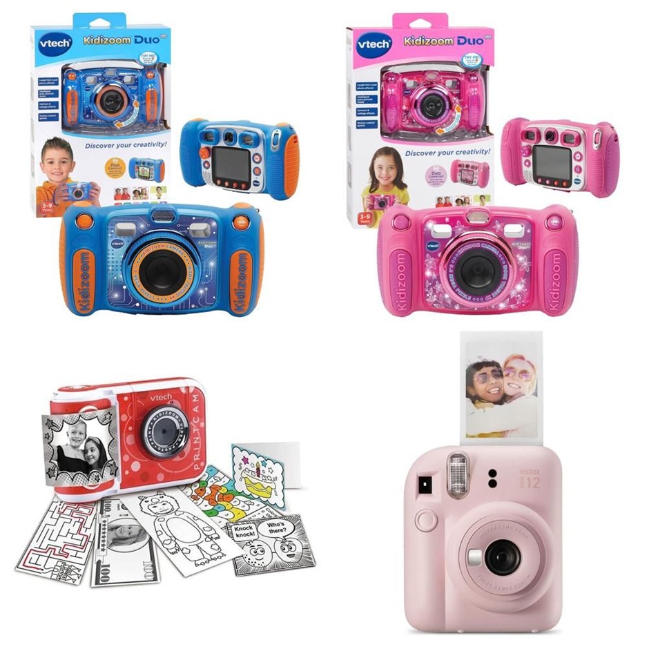 4 x Assorted Kids Camera. 1 x VTECH KidiZoom Duo 5.0 Blue. 1 x VTECH KidiZo