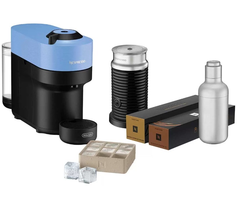 NESPRESSO De'Longhi Vertuo POP Summer Value Pack, Pacific Blue. NB: Minor U