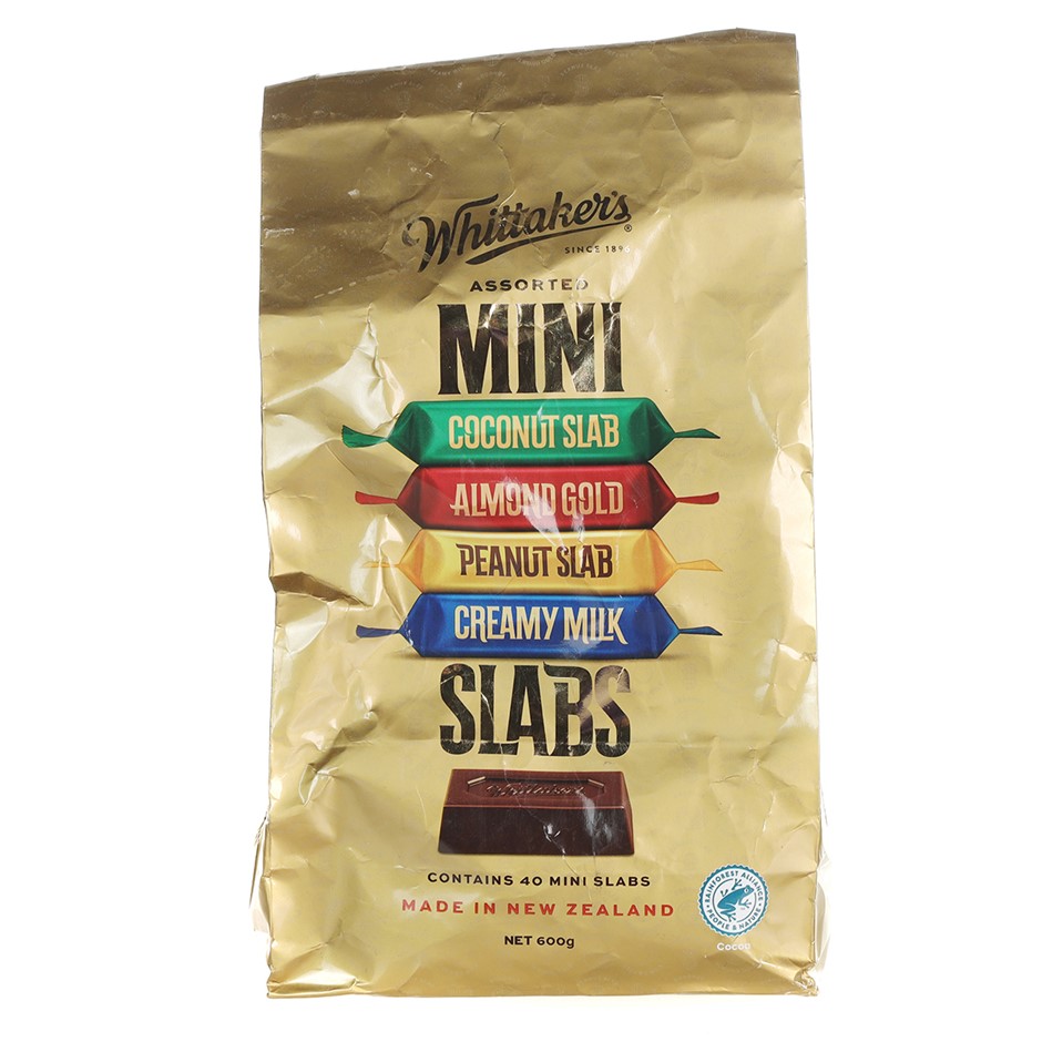 2 x WHITTAKER'S 40pk Assorted Mini Slabs, 600g. N.B: Not in original packag
