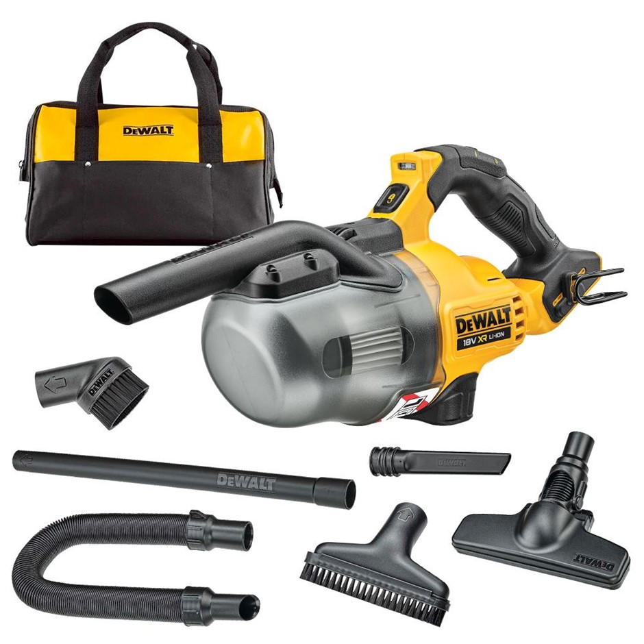 2 x DeWALT 18V XR Li-ion Cordless L-Class Hand-Held Stick Vacuums - Skin On