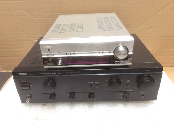 Denon Integrated Stereo Amplifier & Denon Stereo Receiver (Lot of 2)