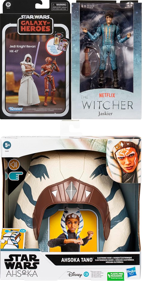 3 x TOYS: Star Wars Vintage Collection HK-47 & Revan (3.75 Inch 2-Pack) + A