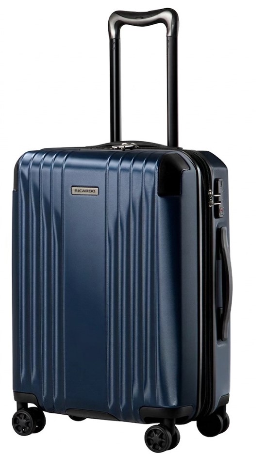 RICARDO Beverly Hills Mission Bay Carry On 59cm Hardside Luggage, Blue.