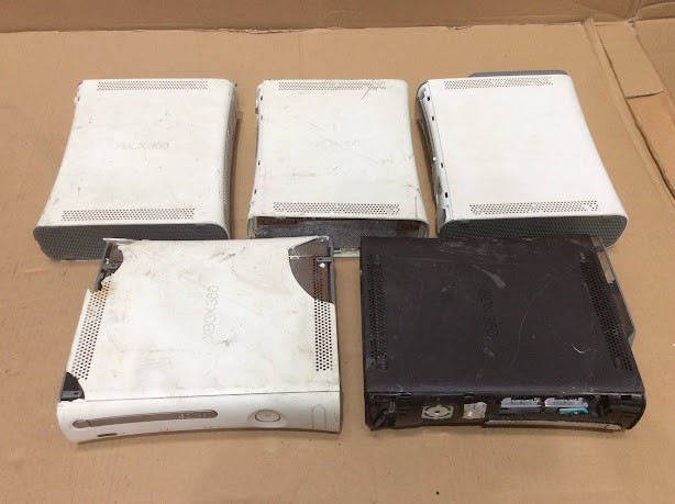 Microsoft Xbox 360 Mixed Model Consoles (Lot of 5)