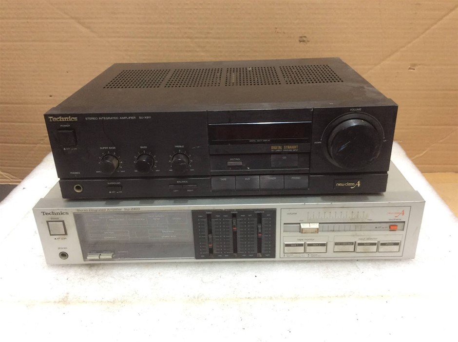 Technics SU-X911 and SU-Z400 Stereo Integrated Amplifiers (Lot of 2)