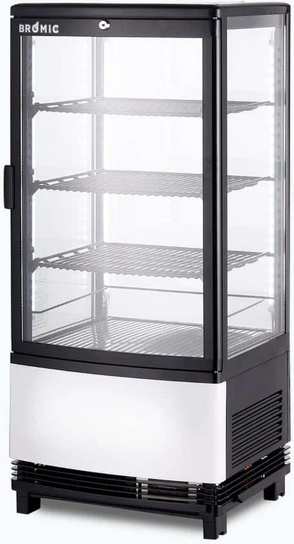 Bromic CT0080G4BC Bromic Countertop Curved Glass Fridge, 80L