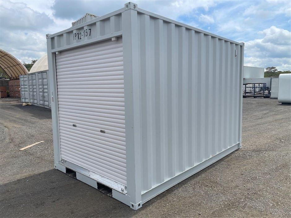 12ft Storage Container with Roller Door(Unused)