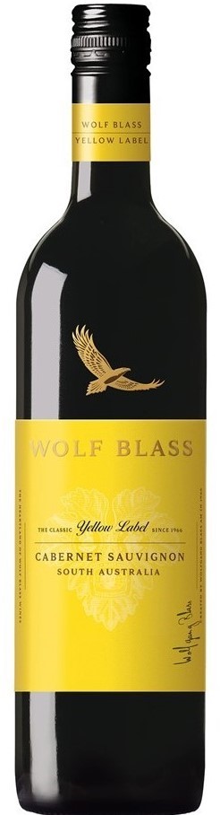 Wolf Blass Yellow Label Cabernet Sauvignon (6x 750mL).