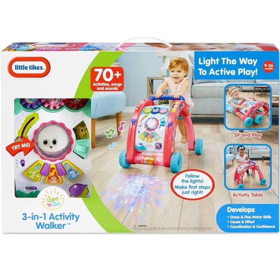 Little Tikes 3-in-1 Activity Walker - Pink