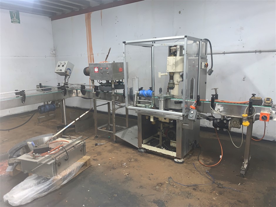 Bottle Filling and Capping Line with Palletised Spare Parts