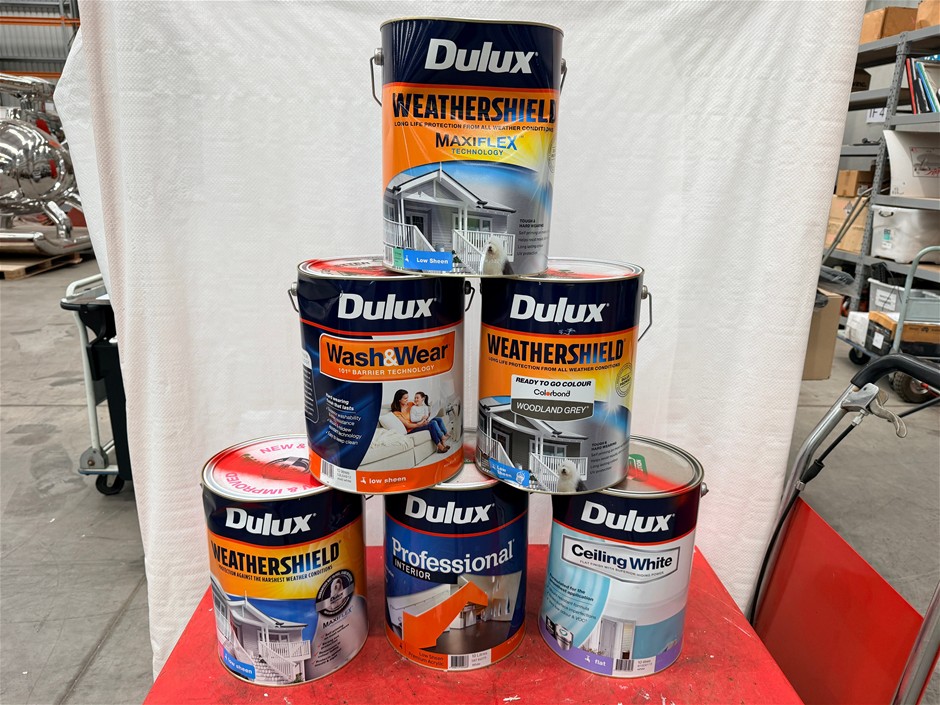 Assorted 10Lt Tins of Paint x 6