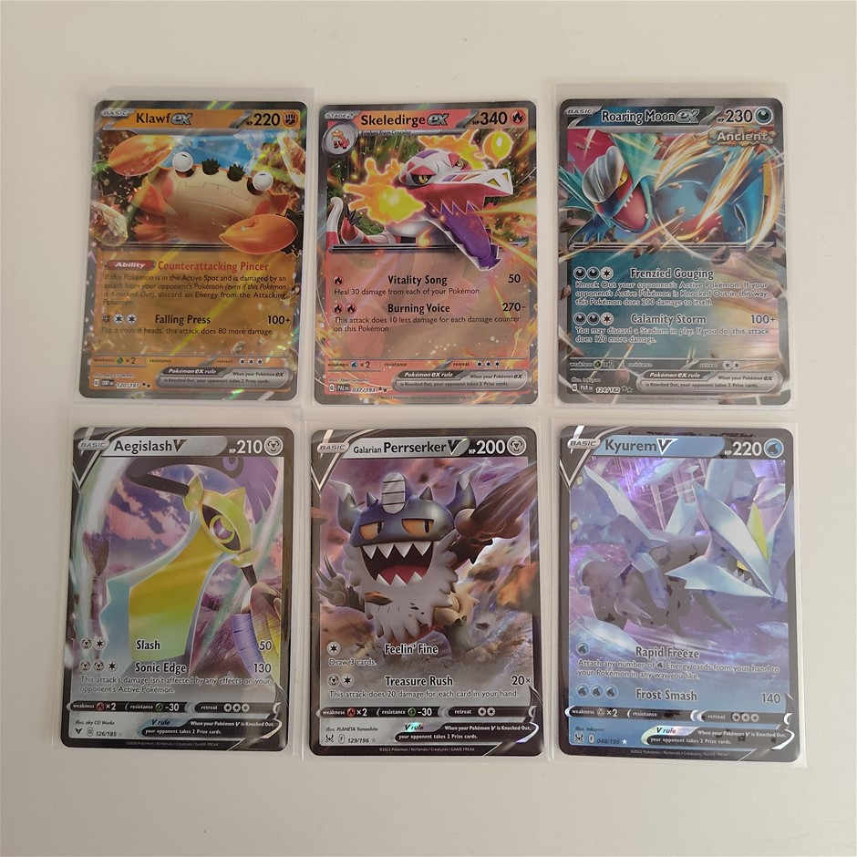 6 Ultra Rare Genuine Pokemon Card Bundle