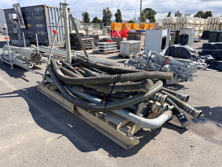 Skid with Assorted Hoses