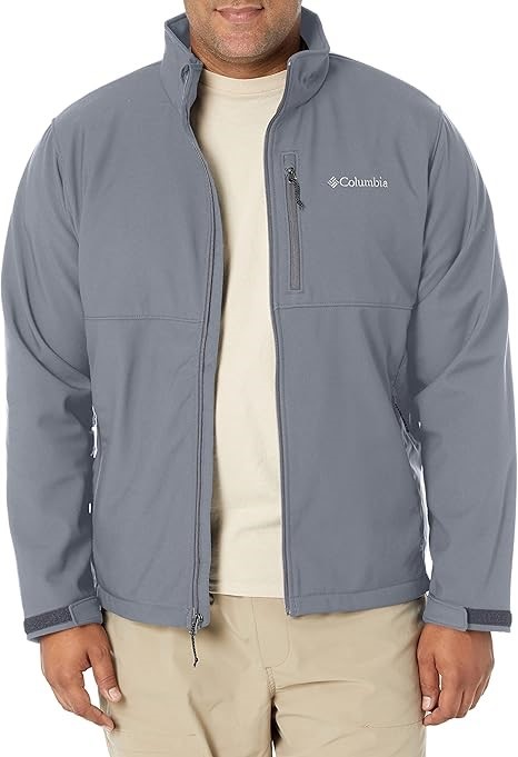 COLUMBIA Men's Ascender Softshell Jacket, Large, Graphite (053), WM6044. RR