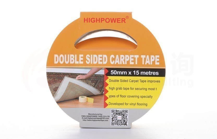 3 x HIGH POWER Double Sided Carpet Tapes, 50mm x 15M.
