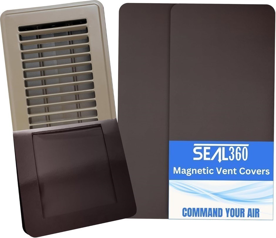 SEAL360 Magnetic Vent Covers (3-Pack), Pockets for Complete Seal, 5.5" X 16