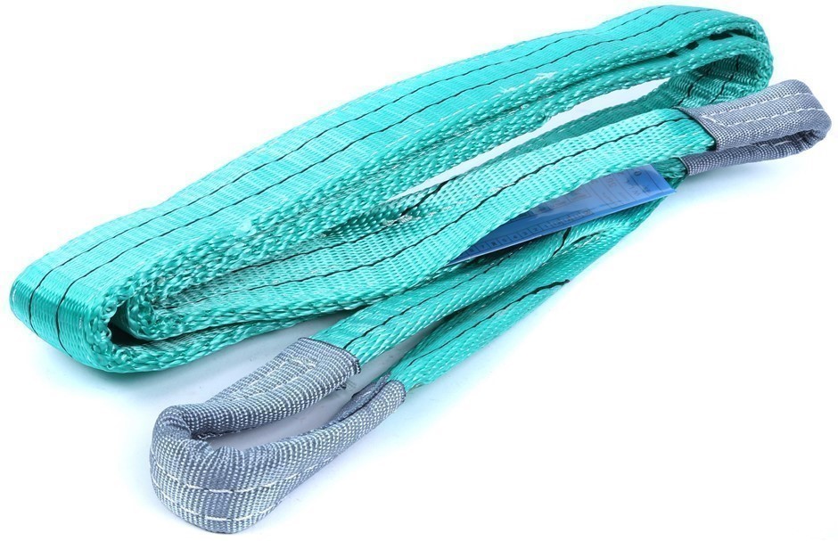 2 x Flat Webb Lifting Slings, WLL 2000kg x 1.5M (with Test Cert).