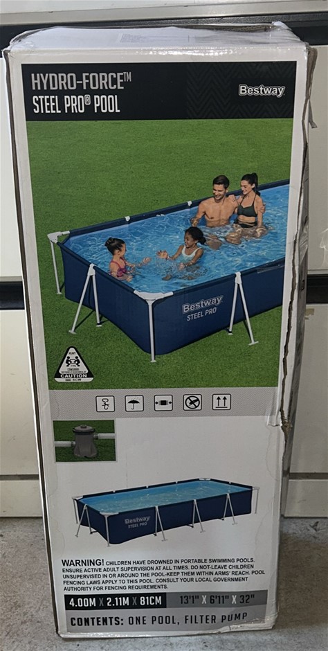 BESTWAY Hyro-Force Steel Pro Pool