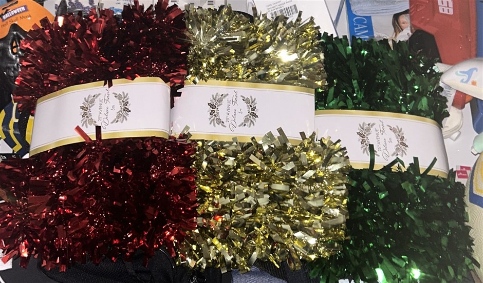 3x Deluxe Tinsel (5m each)