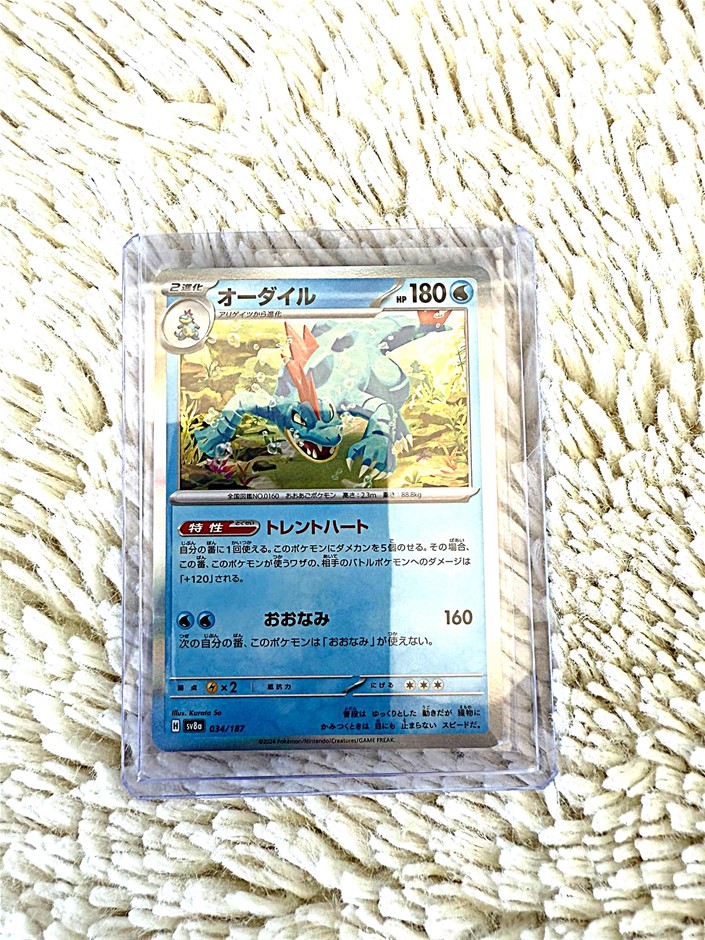 feraligatr holo r 034/187 Holo Rare Japanese