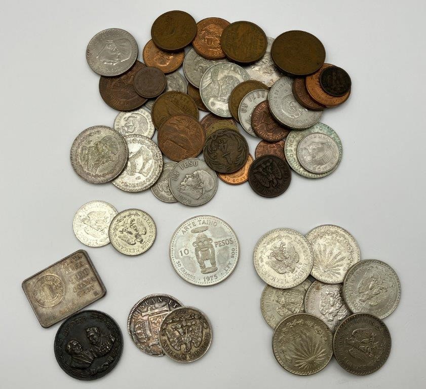 Approx. 50 x Asstd World Commemorative coins/medals Pre/post 1900s