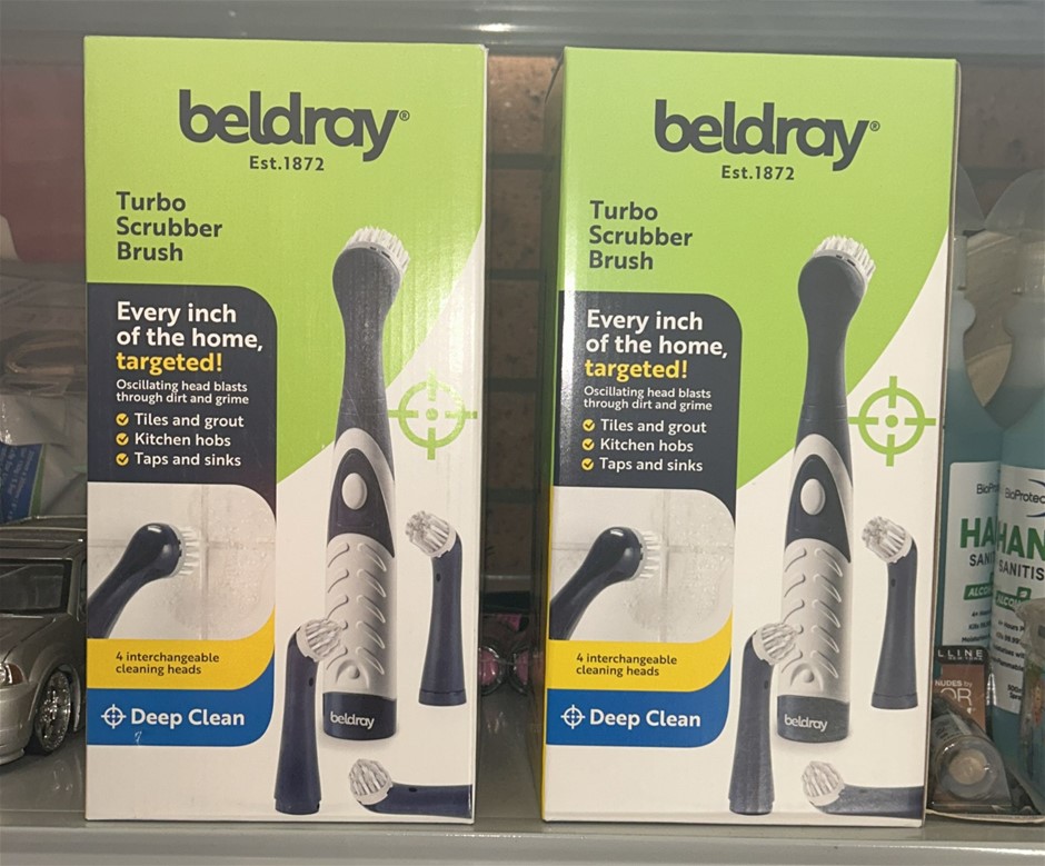 2x BELDRAY Turbo Scrubber Brushes