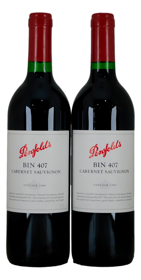 Penfolds Bin 407 Cabernet Sauvignon 1999 (2x 750mL) SA