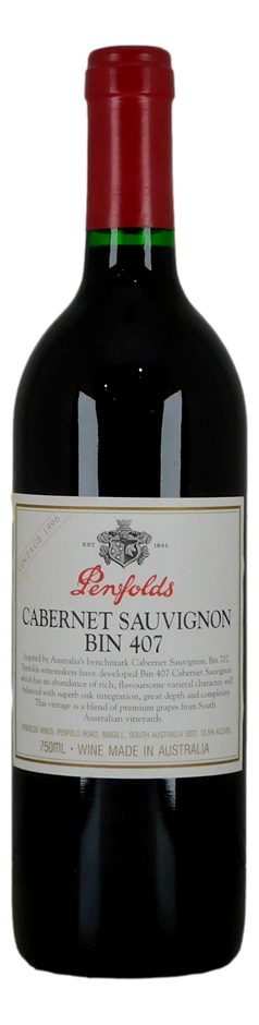 Penfolds Bin 407 Cabernet Sauvignon 1996 (1x 750mL) SA